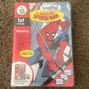 Vintage New in Box Leap Pad learning system Leap Frog K-1st Amazing Spider-Man